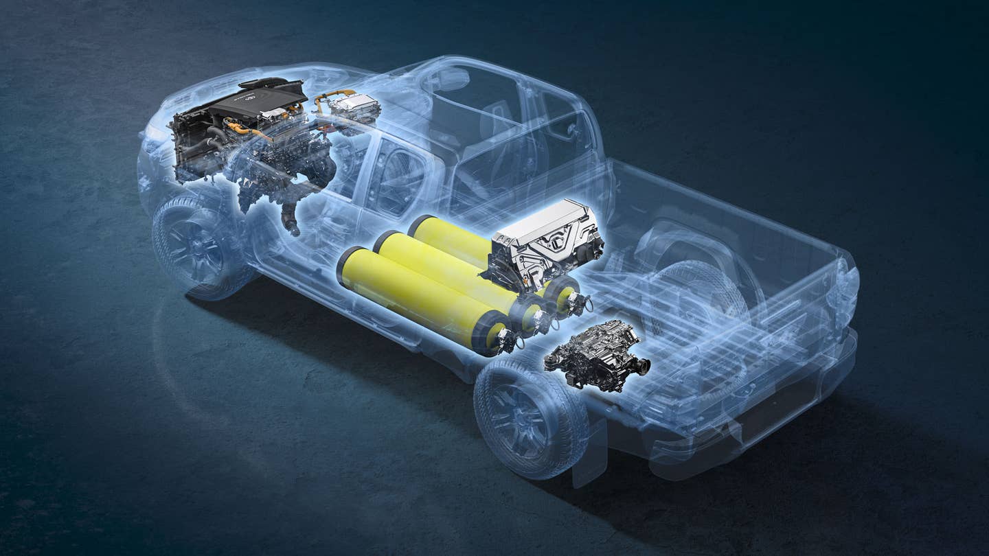 丰田的新型氢动力皮卡是可持续未来卡车的试验台