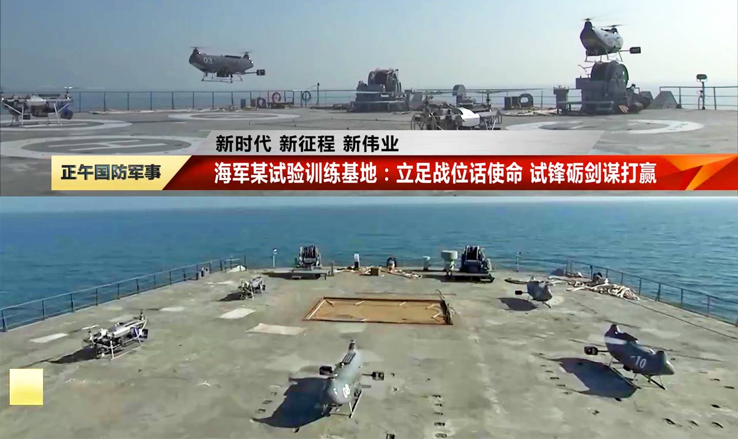 中国海军无人机母舰有望投入使用
