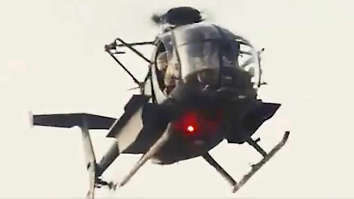 新的视频显示夜间跟踪者小鸟直升机与罕见的修改