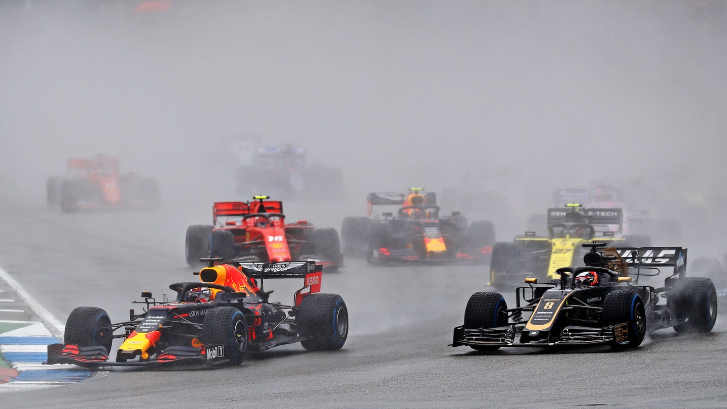 Max Verstappen在Wild, flood F1德国大奖赛中获胜