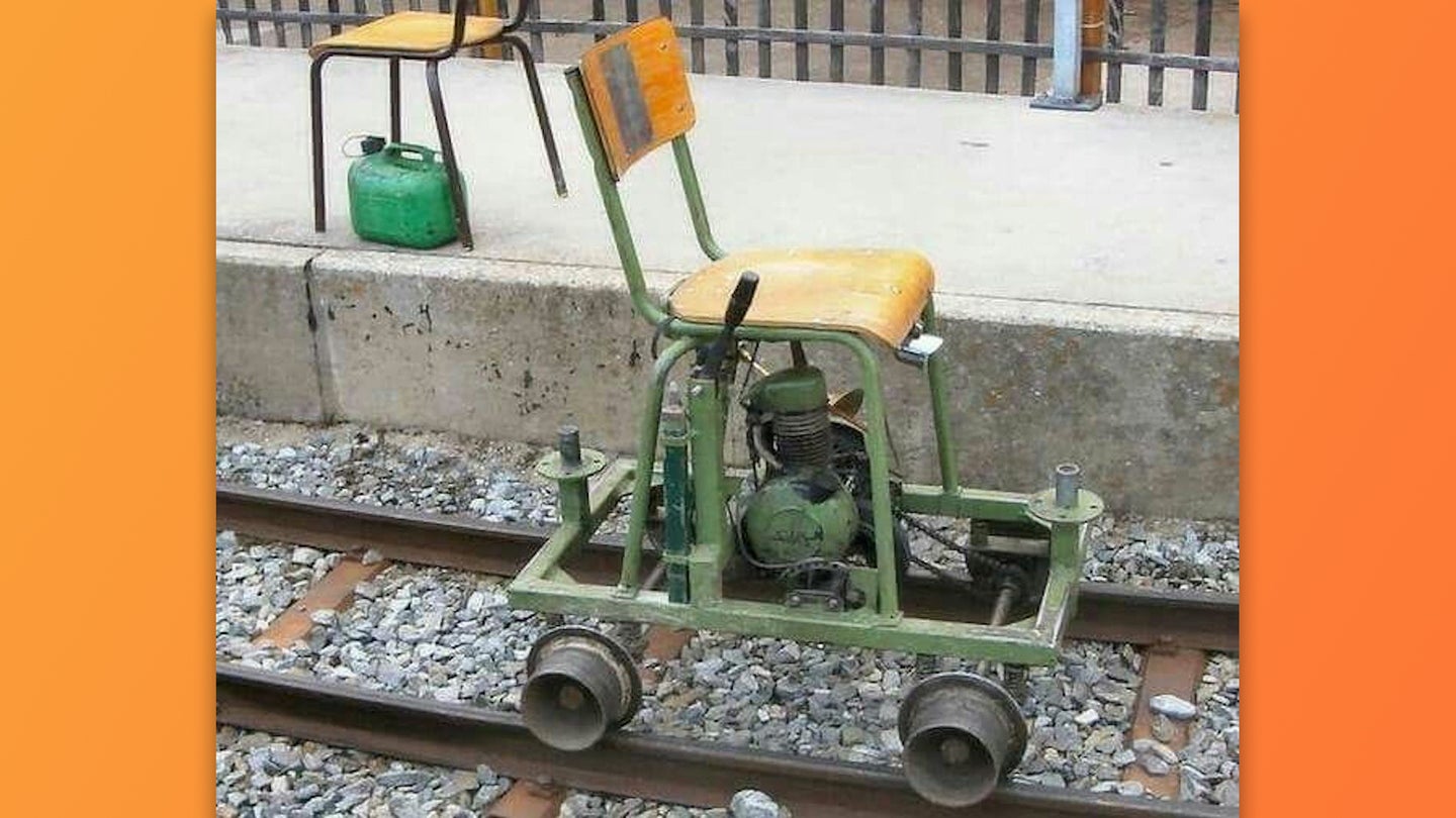 给我们展示一种比电动铁路椅更危险的交通工具