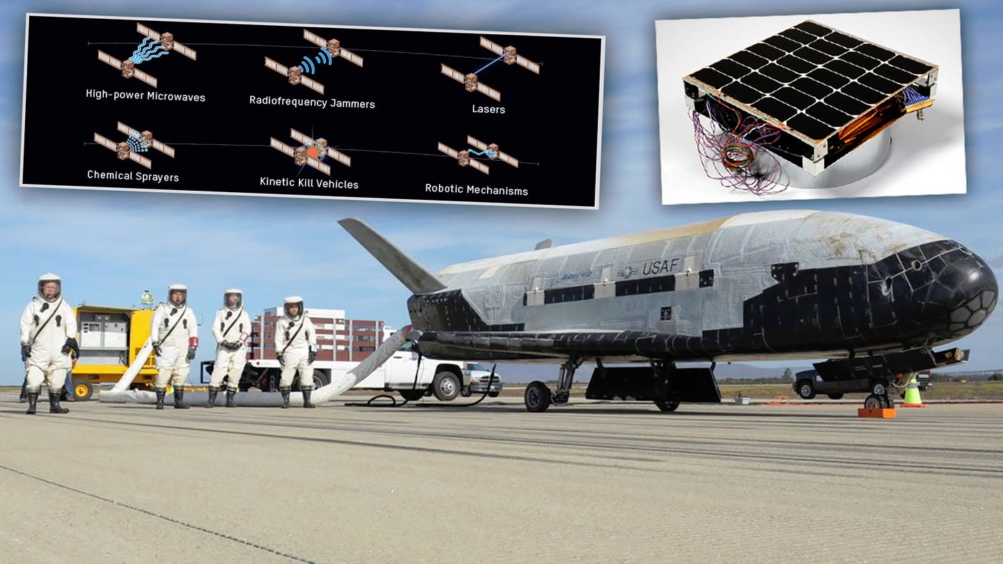 X-37B能源传送的有效载荷提醒潜在的轨道微波反卫星武器