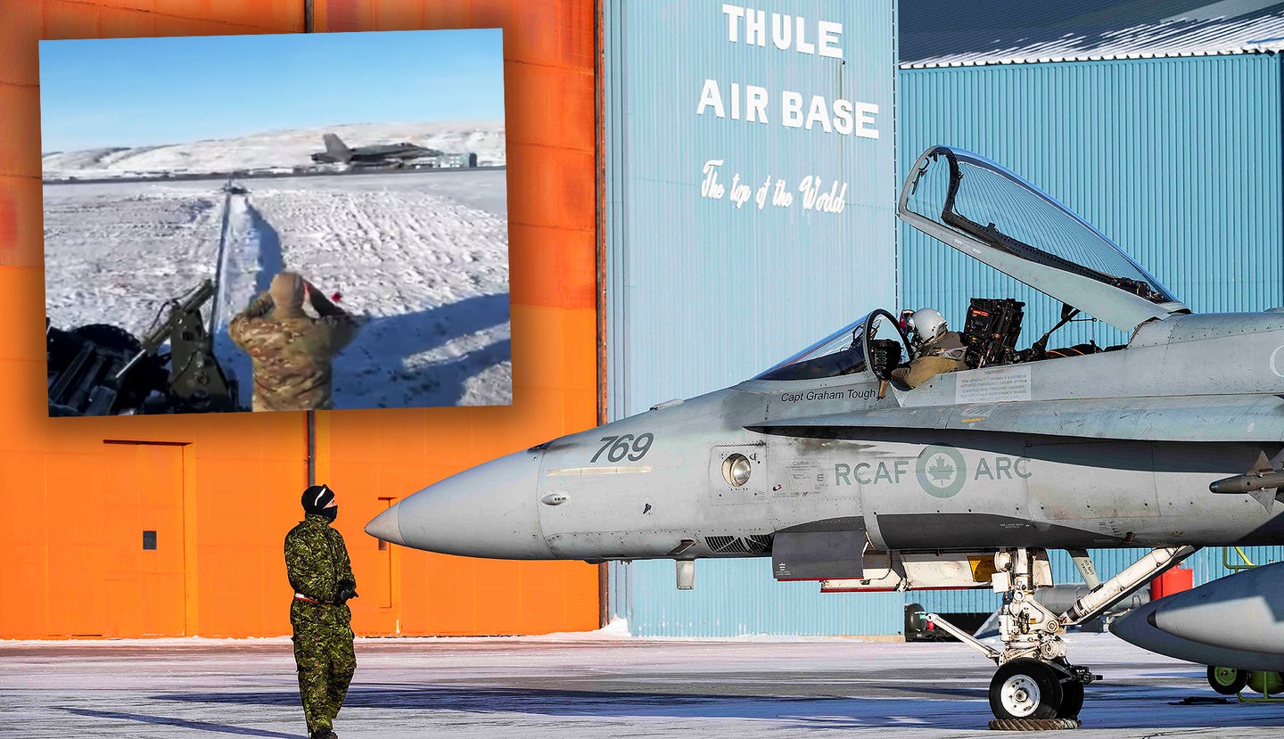 北美防空司令部战斗机在格陵兰岛图勒空军基地全年使用拦阻装置