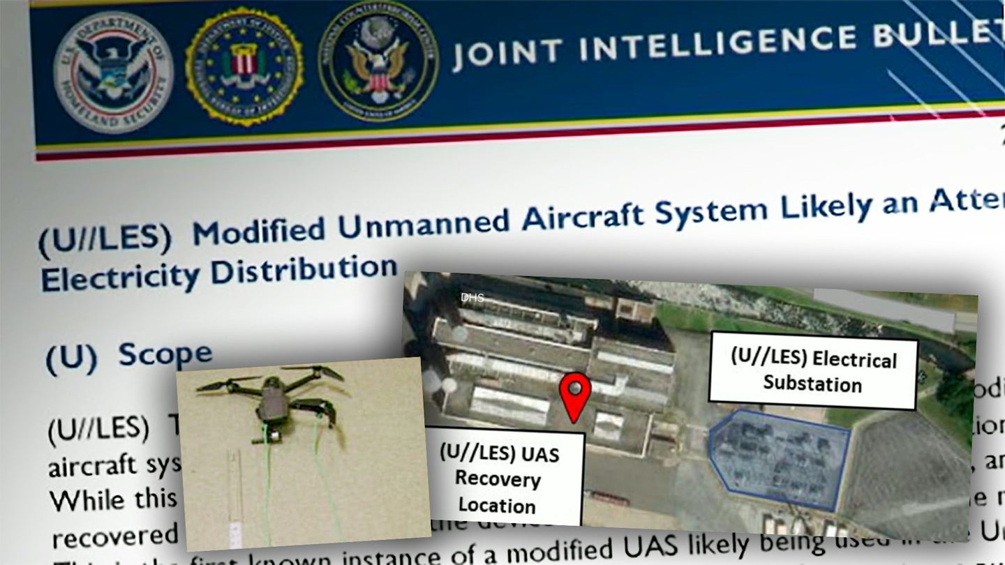 新的情报报告显示无人机可能袭击了美国电网(更新)