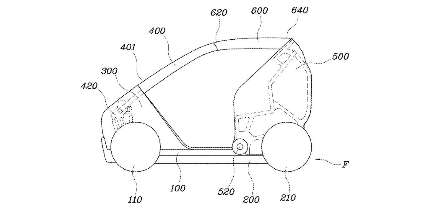 现代汽车欲为可折叠电动汽车申请专利