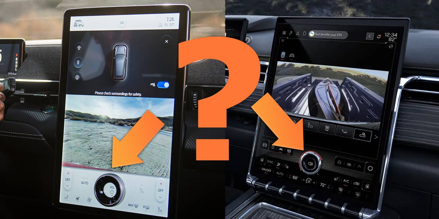 福特设计师取笑通用汽车在2024年GMC Sierra EV使用相同的触摸屏旋钮