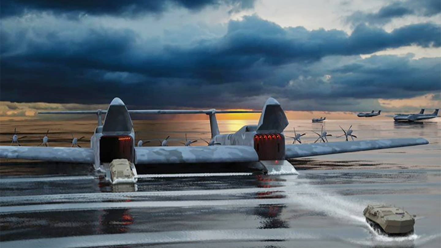 美国国防部高级研究计划局巨大Ekranoplan-Like运输机设计团队的选择